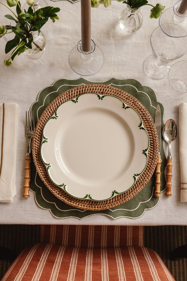 Accent plates styled for an everyday table