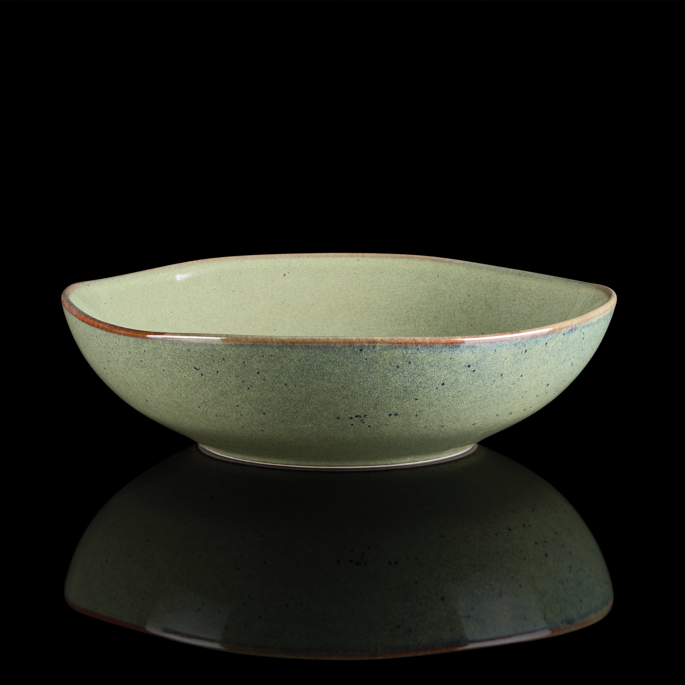 Green Stoneware Serving Set, 2-Piece - Image 8