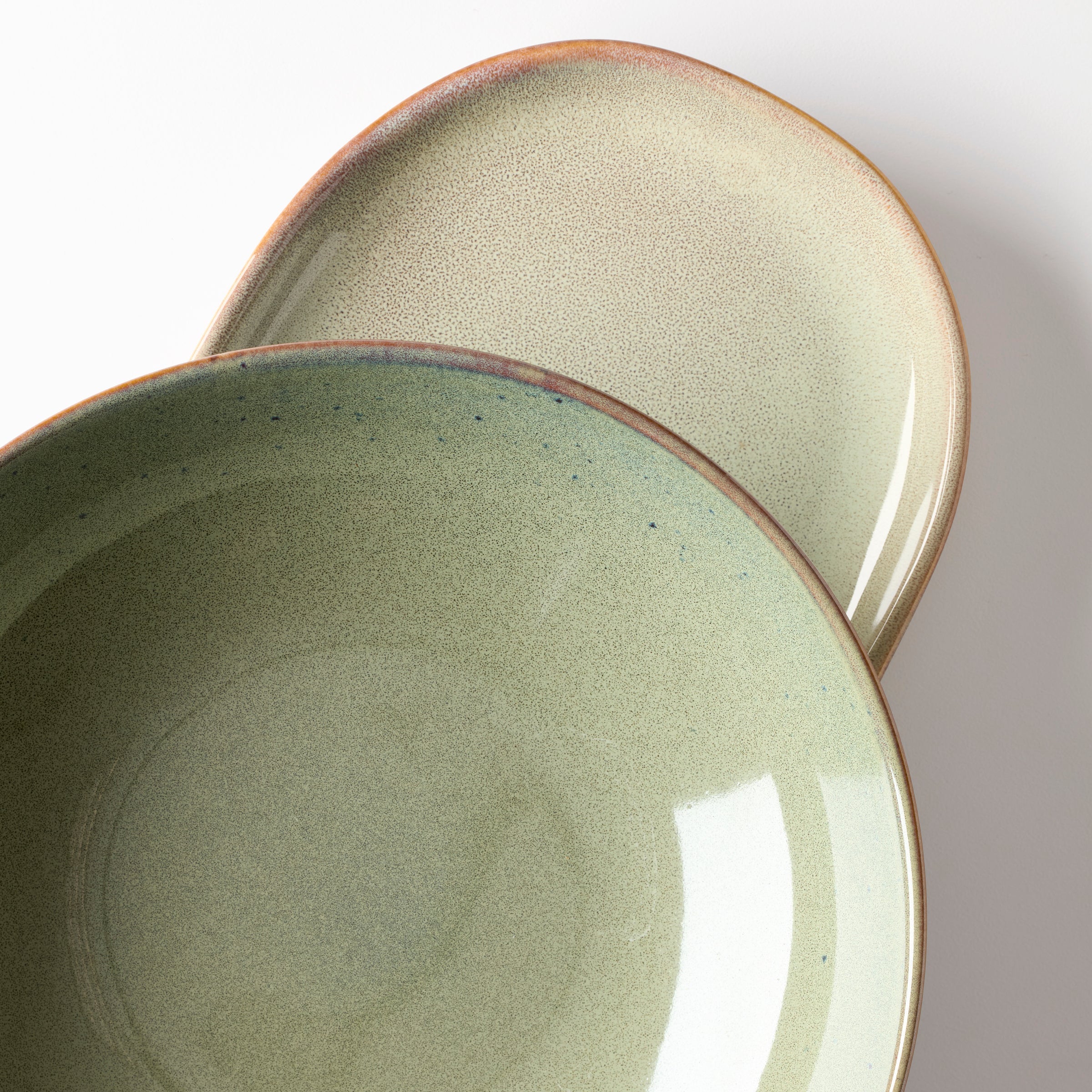 Green Stoneware Serving Set, 2-Piece - Image 10
