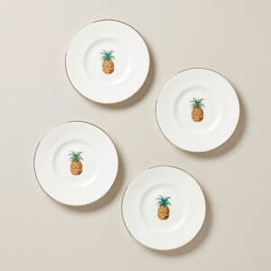 Coastal Melamine Accent Decorative Plates, Set of 4