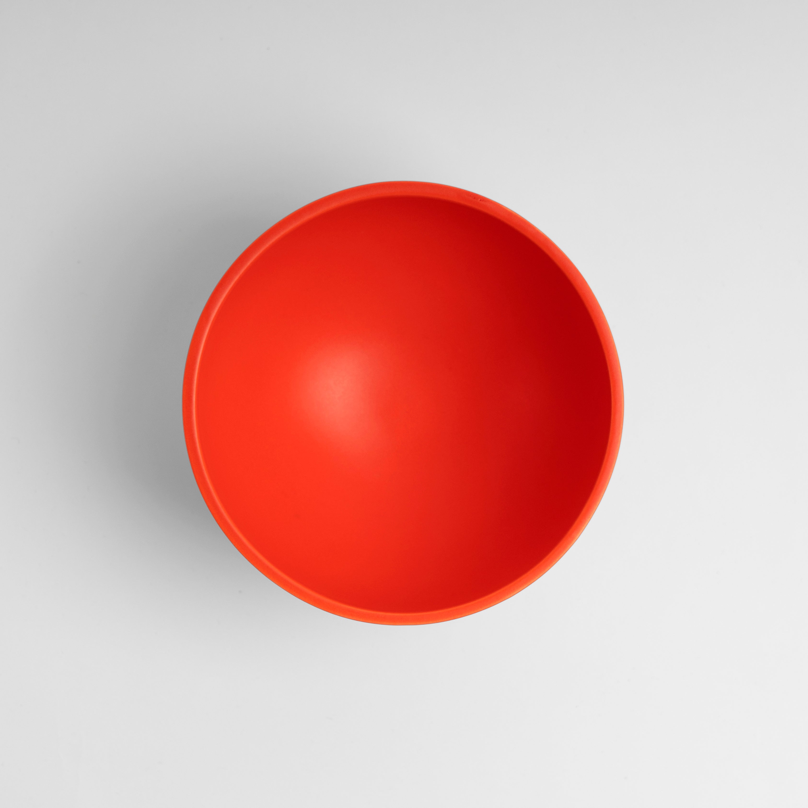 Medium Strong Coral Modern Pedestal Bowl - Image 2